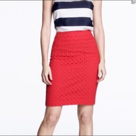 J. Crew Dresses & Skirts - J. Crew No. 2 Eyelet Pencil Skirt